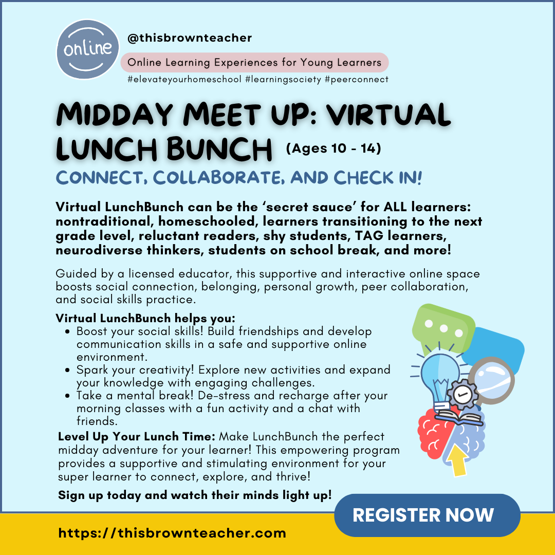 Level Up Your Lunchtime! Join Virtual LunchBunch MidDay MeetUp! (Single Session)