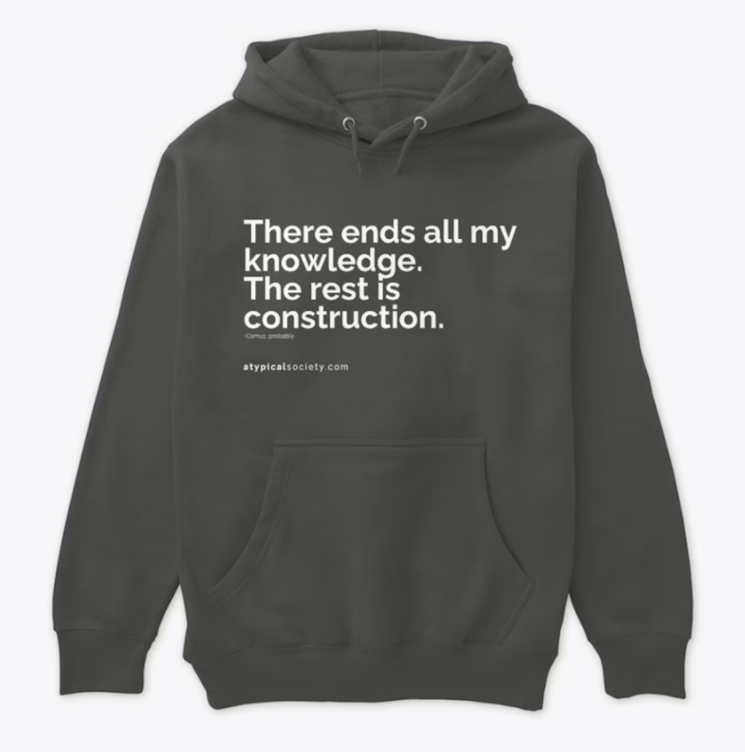 'Camus Construction' Premium Pullover Hoodie (Teachable Moments Collection)