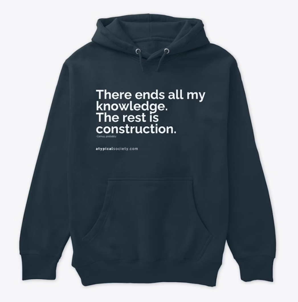 'Camus Construction' Premium Pullover Hoodie (Teachable Moments Collection)