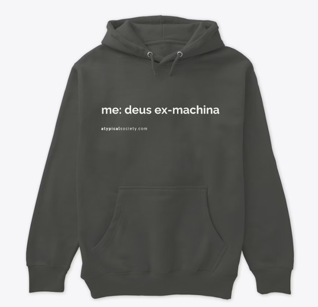 'Deus Ex Machina' Premium Pullover Hoodie (Teachable Moments Collection)