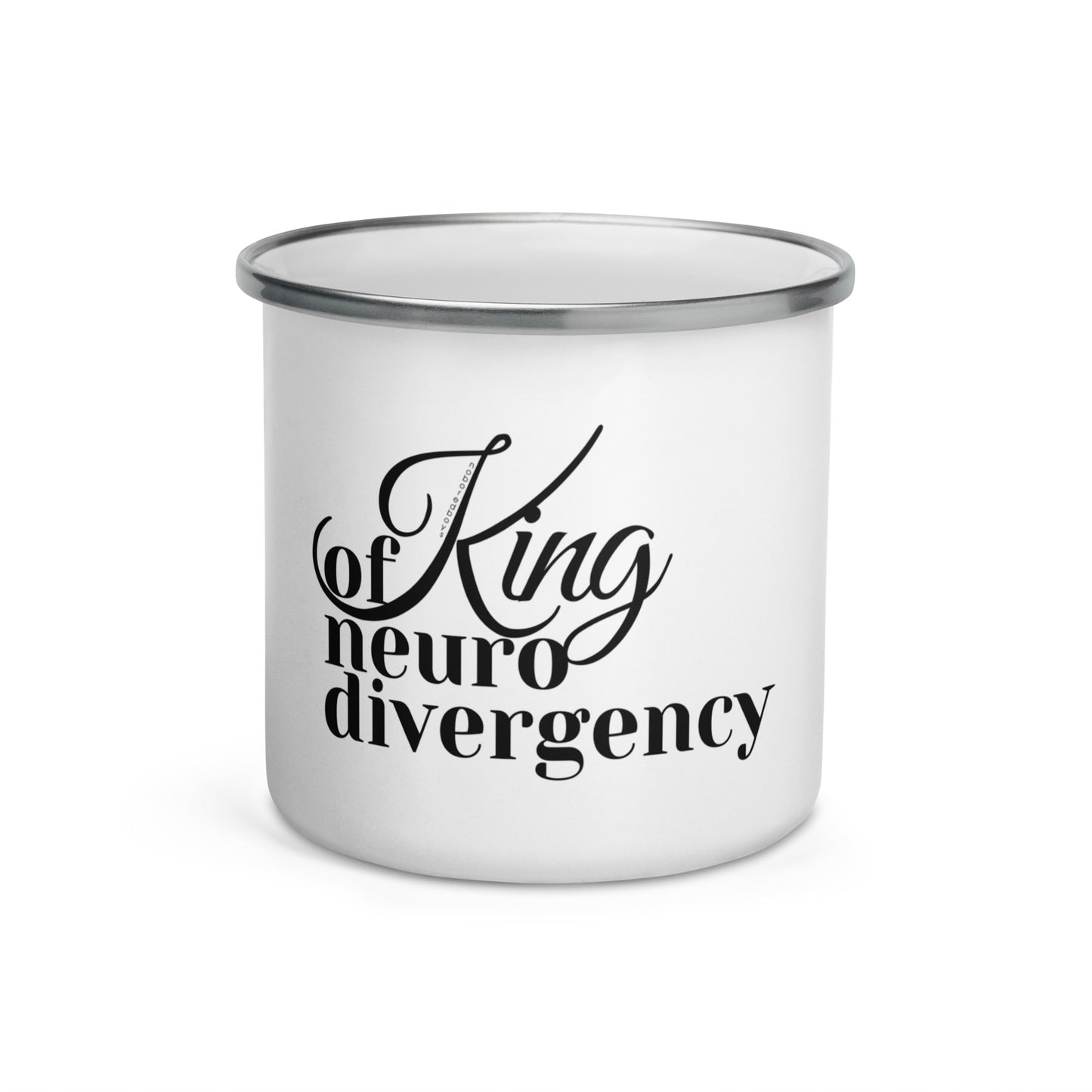 "King Of" White Enamel Mug
