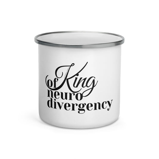 "King Of" White Enamel Mug