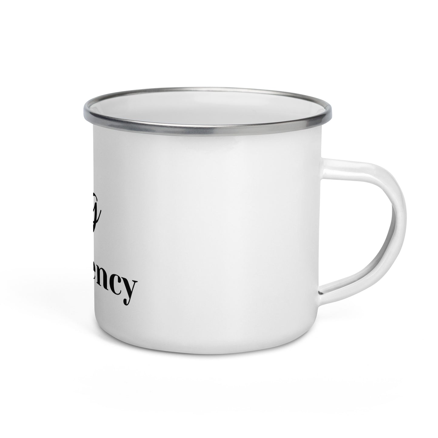"King Of" White Enamel Mug